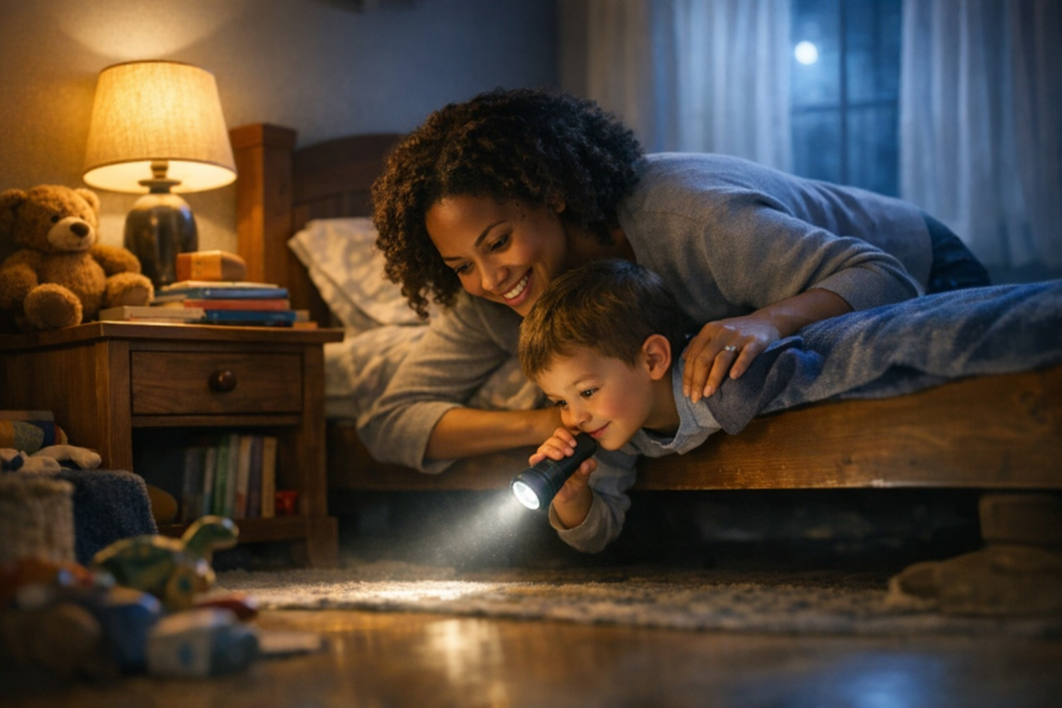 Kids Afraid of Monsters at Night? A Step-by-Step Bedtime Plan (By Age)